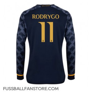 Real Madrid Rodrygo Goes #11 Replik Auswärtstrikot 2023-24 Langarm
